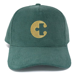 TBC Coin Corduroy Snapback Hat (Currency Green)